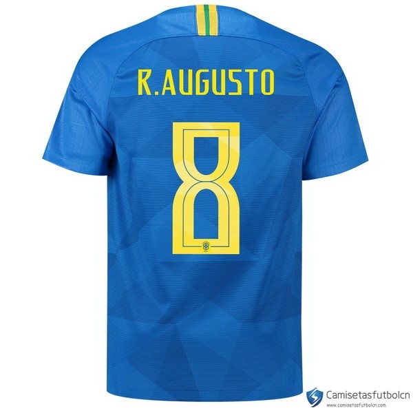 Camiseta Seleccion Brasil Segunda equipo R.Augusto 2018 Azul